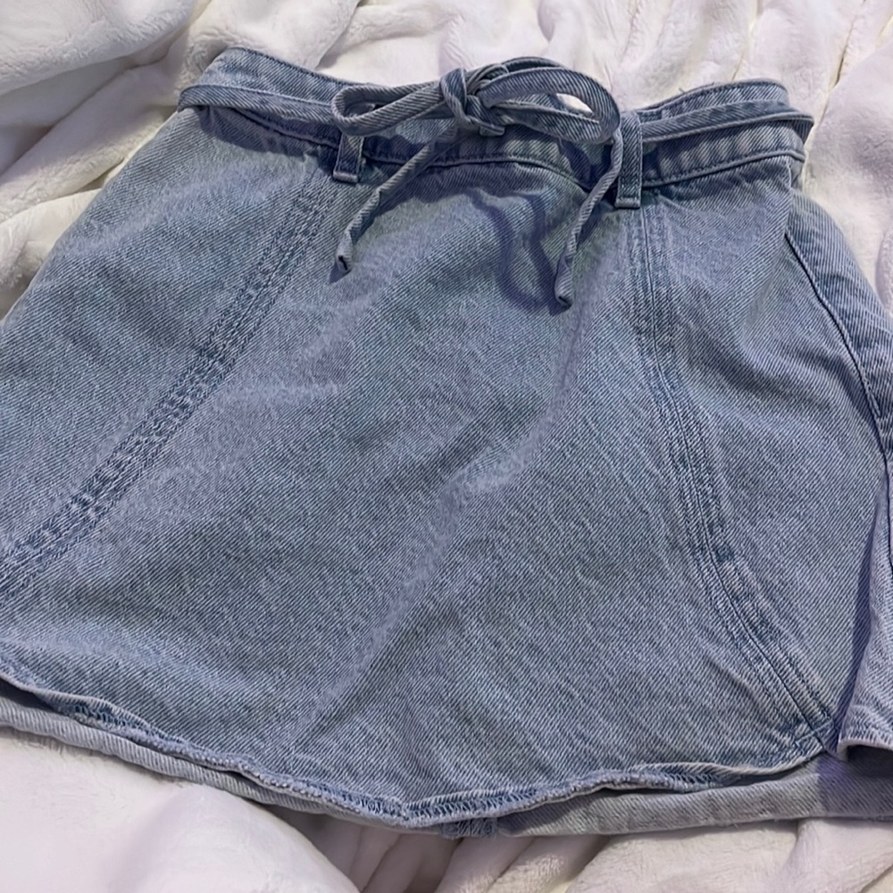 Super cute denim mini skirt